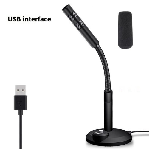 USB Desktop Microphone Omnidirectional PC Laptop Computer Mic for Computer Gaming Recording Chatting Singing Meeting 1