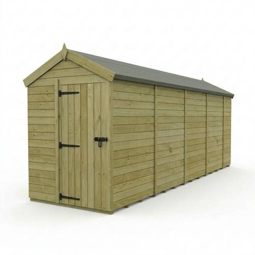5 x 18 Apex Shed Tanalised (Single Door, No Windows) 1