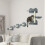 4PCS Cat Climbing Wall Set with Scratching Post and Hammock, Grey Cream 4