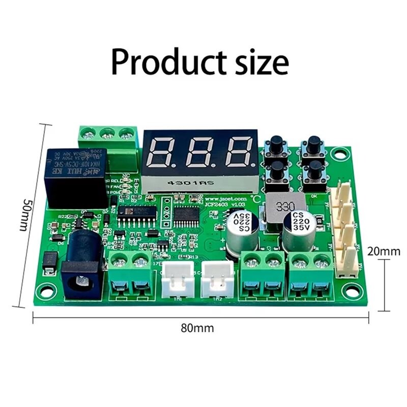 New Cooling Fan Speed Regulator Fan 12v/24v Temperature Control ...