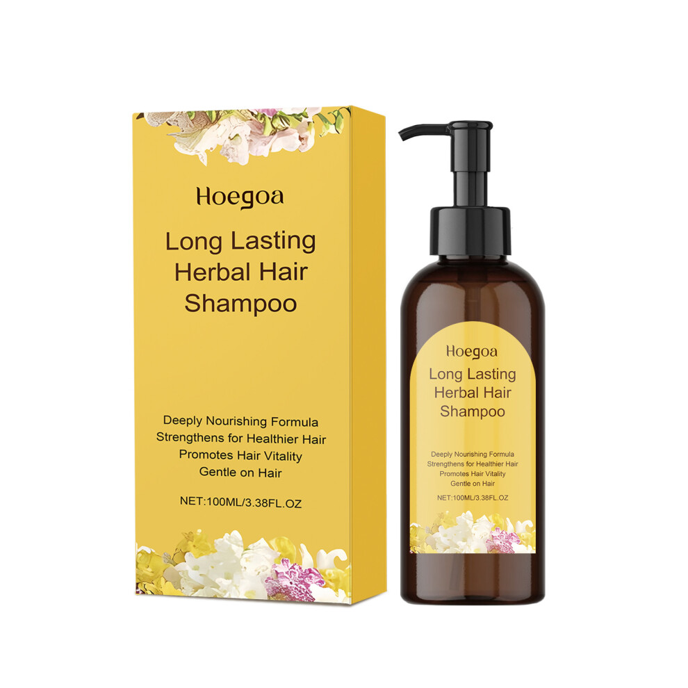 (100ml) HOEGOA Hair Care Shampoo Smooth, Nourishing, Hair Care, Strengthening, and Fluffy Shampoo