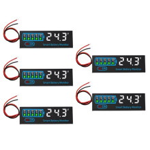 5PCS Li-Ion/Acid/Lithium Battery Charge Test Indicator 7-40V LED Display Monitor Digital Voltage Capacity Meter A