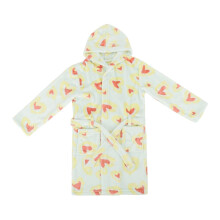 (9-10 Years, Blue) Star Girls Heart Dressing Gown