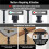 8PCS Adjustable Height Bed Support Legs 7.8-13.0inch, Heavy Duty Bed Frame Support Legs for Bed Slat and Frame 7