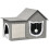 Cat House with Scratching Surface, Play Ball and Cozy Sleeping Cave 1