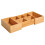 Bamboe opbergdoos met lade, uitschuifbare bureau-organizer 2