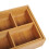 Bamboe opbergdoos met lade, uitschuifbare bureau-organizer 8