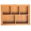 Bamboe opbergdoos met lade, uitschuifbare bureau-organizer 6
