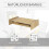 Monitorstandaard met lade, houten bureau-organizer 8