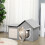 Cat House with Scratching Surface, Play Ball and Cozy Sleeping Cave 4