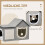 Cat House with Scratching Surface, Play Ball and Cozy Sleeping Cave 8