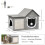Cat House with Scratching Surface, Play Ball and Cozy Sleeping Cave 5