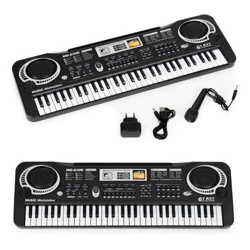 Elektrisk piano keyboard med mikrofon for barn 1