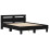 VidaXL vidaXL Bed Frame with LED Black Oak 150 x 200 cm Engineered Wood 4