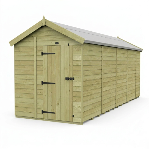 6 x 17 Apex Shed Tanalised (Single Door, No Windows) 1