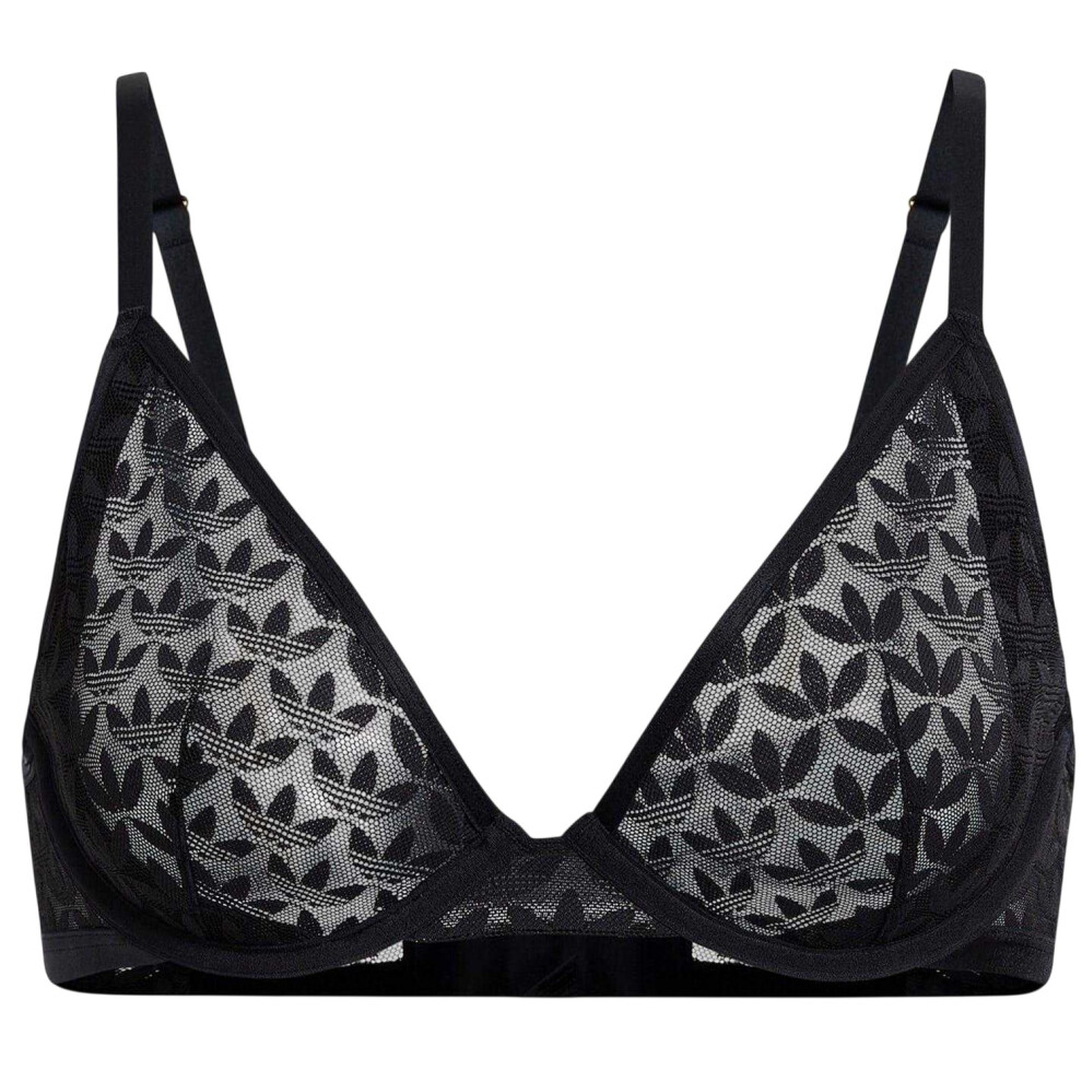 Adidas (30B, Black) Womens/Ladies Originals Plunge Bra