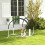4PCS Dog Agility Training Set, Pet Obstacle Course Equipment, White Black 4