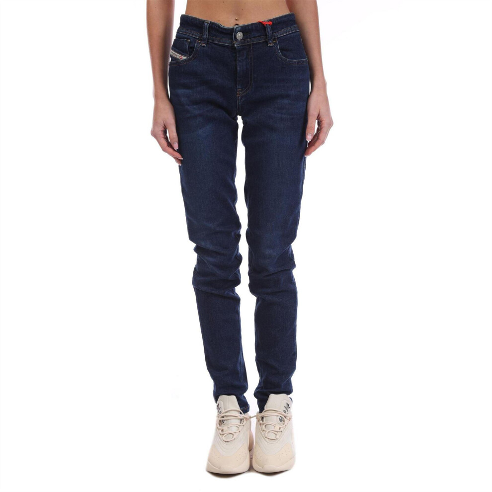 Diesel (25L, Blue) Womens/Ladies 2018 Slandy Low Skinny Jeans