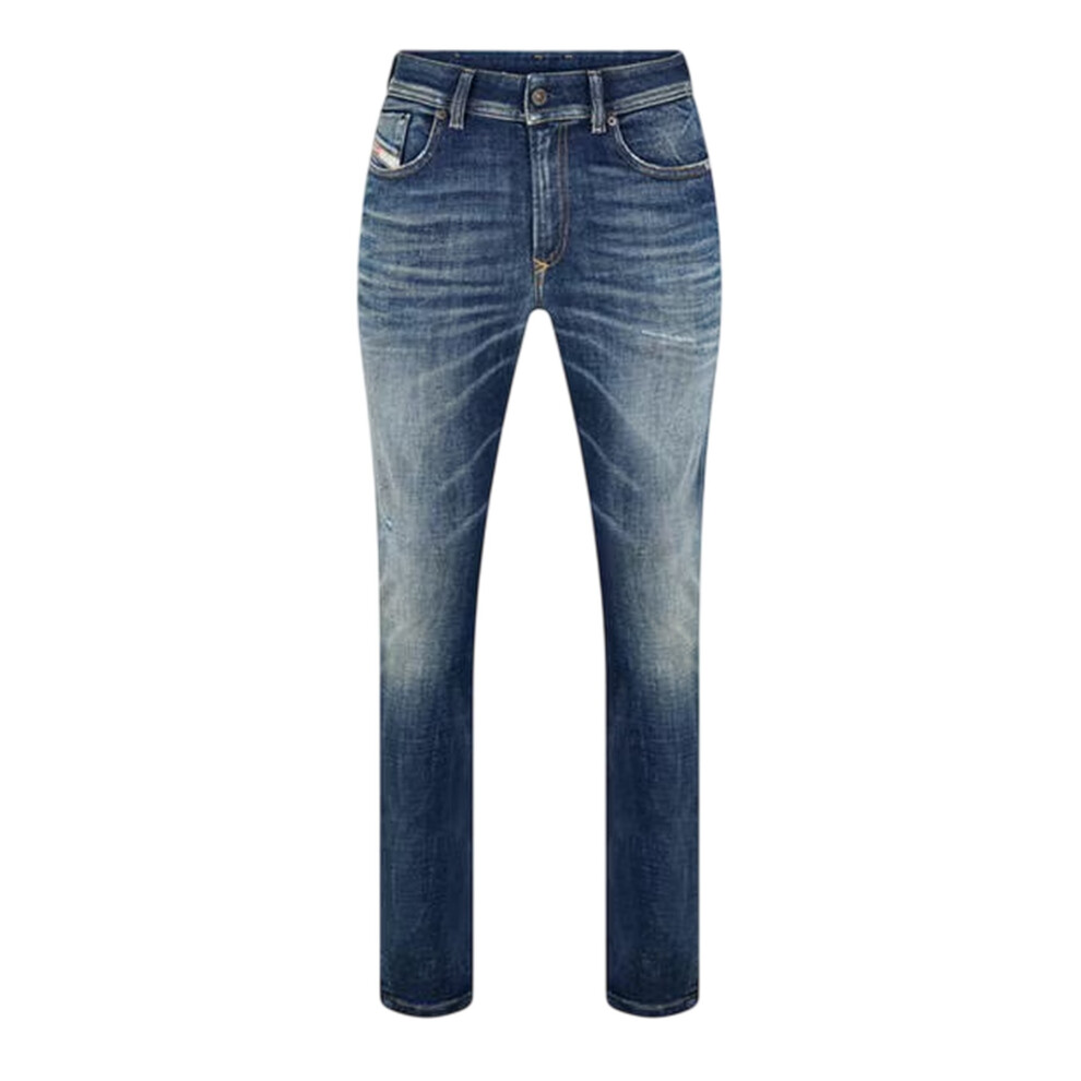 Diesel (29R, Medium Blue) Mens Sleenker Organic Cotton Skinny Jeans