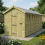 6 x 17 Apex Shed Tanalised (Single Door, With Windows) 1