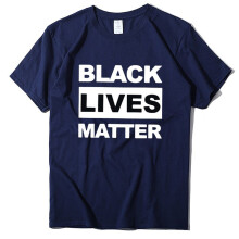 (Navy Blue,2XL)Black Lives Matter Anti Racism T Shirt Retro Hipster Men Women Cool Unisex Top