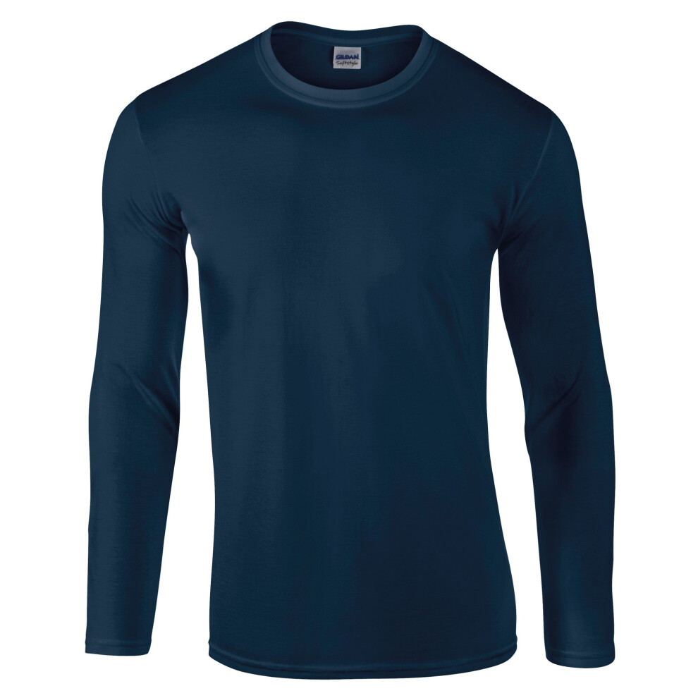 Gildan (3Xl, Fan Deep Royal) Unisex Adult Softstyle Long-Sleeved T-Shirt