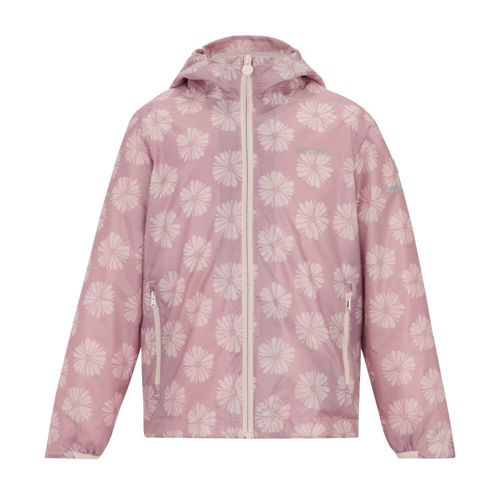 Regatta (11-12 Years, Powder Lilac/Pink Haze) Childrens/Kids Lever Ii Petal Waterproof Jacket