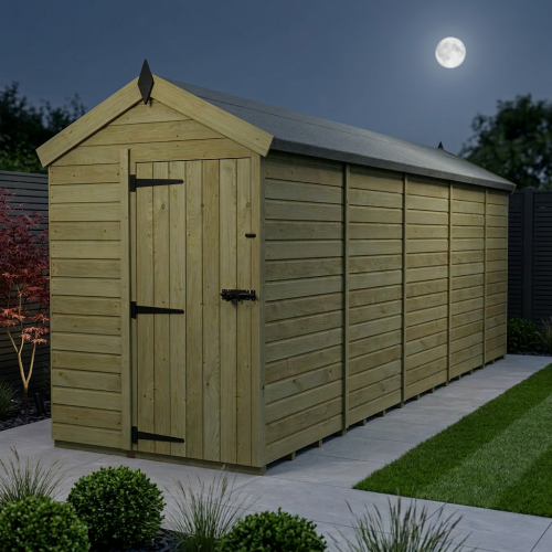 5 x 19 Apex Shed Tanalised (Single Door, No Windows) 2