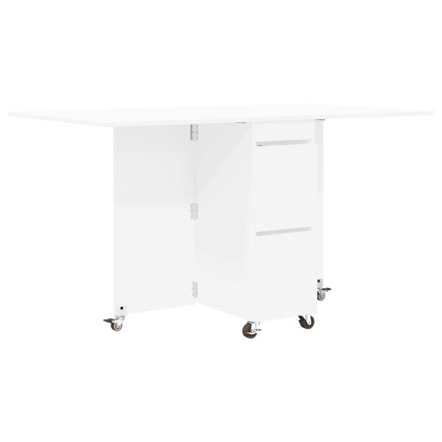 VidaXL vidaXL Dinning Table 2 pcs 140 x 80 x 77 cm Engineered Wood White 1