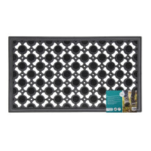 Circles Design Outdoor Rubber Scraper Door Mat 40cm x 70cm