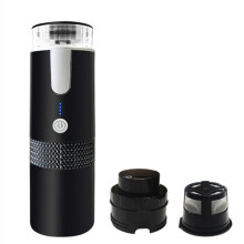 Cafetière Portable Rechargeable de Type C, Design 2 en 1, Batterie 1200 MAh, Bouton Unique pour la Randonnée.