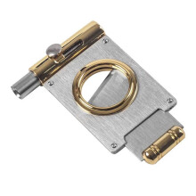 Cigar Cutter Guillotine with Punch 8mm Hole Puncher 2-in-1 Stainless Steel Cigar Accessories Men'S Gift