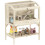 2 Level Hamster Cage with Storage Compartment and Accessories 1
