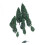 100Pcs 1.9 Inch - 6.3 Inch Train Set Scenery Landscape Model Pyramidal Trees Scale 1/50 3