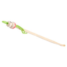 64 Pcs Assorted Color China Doll Top Wood Earwax Scoop Earpick