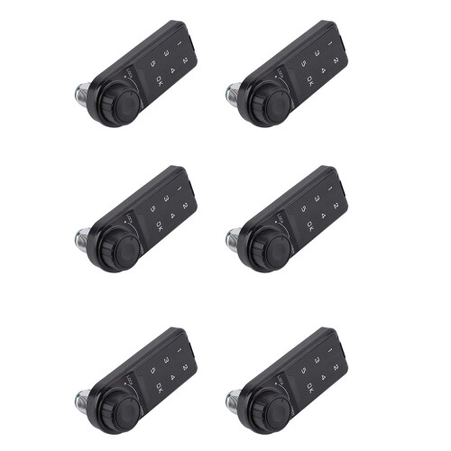 6X Combination Lock, Door Access Digital Electronic Security Cabinet Coded Locker A