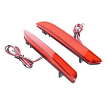 2X LED Tail Red Rear Bumper Reflector Light Lamp Stop Fog Brake Light for JAZZ Fit 2010-2013 CRZ CRV TSX