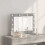 VidaXL vidaXL Vanity Mirror Rectangular Grey Sonoma 60 x 45 x 18 cm 1