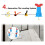 20 Pcs Tile Leveler Spacer Reusable Tools for Wall Floor Tile Adjustment Internal Screw Leveler Tile Tools with T-Pin 7