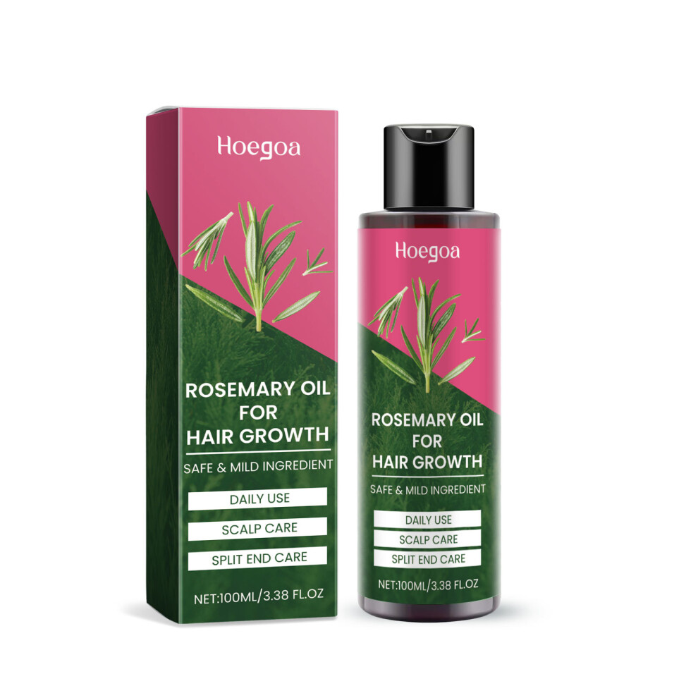 (100ML) HOEGOA rosemary hair essential oil nourishes, fluffy, and smooth hair.