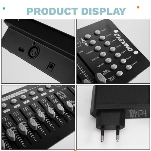 New 192DMX Controller Stage Lighting 512DMX Console, DJ Control Equipment EU Plug 1