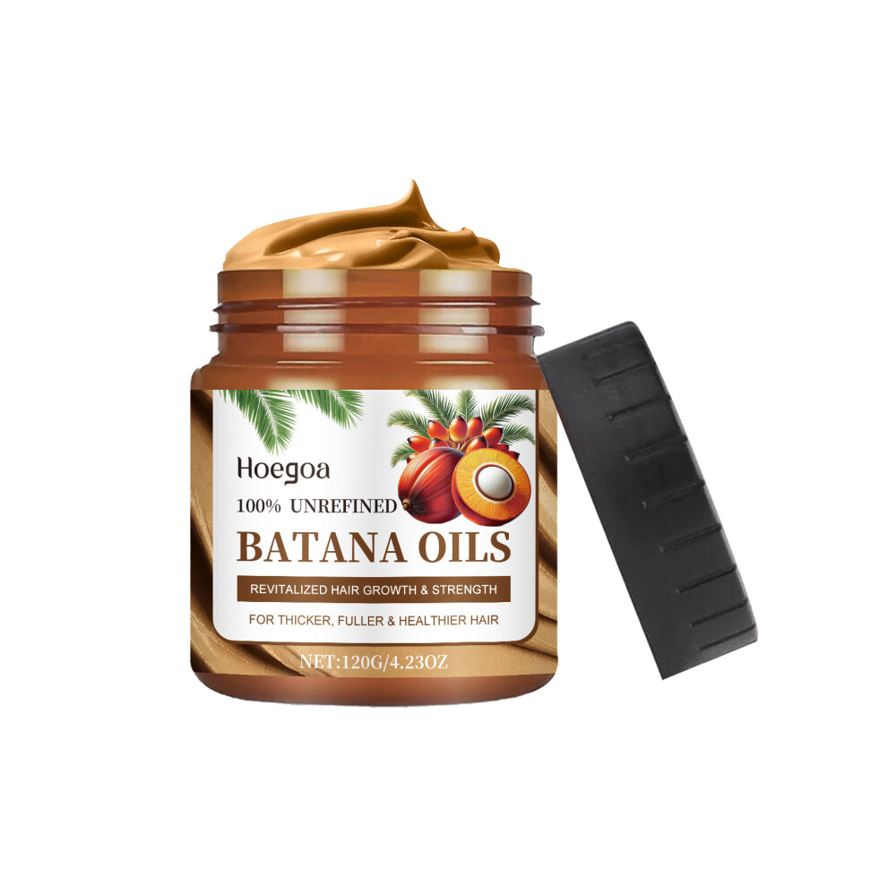 (120g) HOEGOA Batana Oil Hair Cream Nourishes Hair Smoothing Moisturizing Care Hair Mask