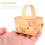 48Pcs Wood Chip  Baskets Manual Woven Baskets Ornaments Candy Storage Box 7