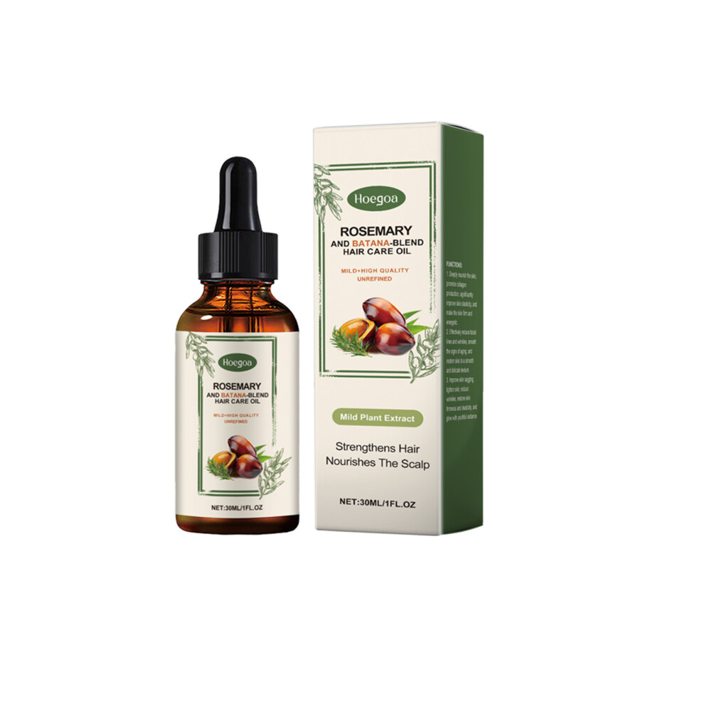 (30ml) HOEGOA rosemary hair oil nourishes hair follicles, moisturizes scalp, and makes hair shiny