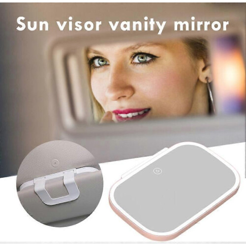 Καθρέφτης μακιγιάζ αυτοκινήτου Universal Sun Visor με ρυθμιζόμενο φως LED, εσωτερικός 2