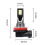τεμάχια φώτα ομίχλης αυτοκινήτου LED DC 12V-24V 12W για λάμπες H11 H8, φωτεινό λευκό, α 3
