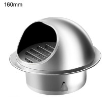50-200mm Anti-Rust Wall Air Vent Fixed Buckle Rainproof Polished Thickened Grille Ventilation Cover for Outdoor Outdoor