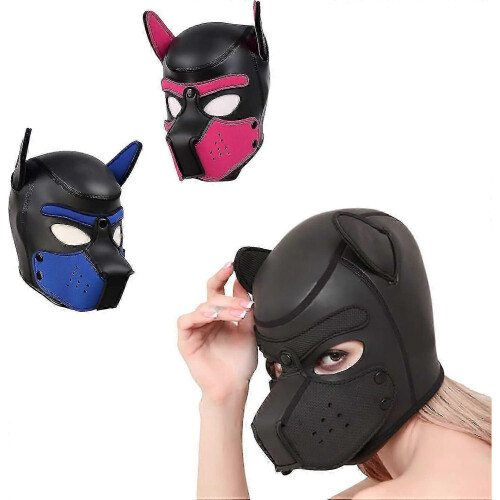 Χειροποίητη μάσκα Cosplay με πρόσωπο σκύλου, σκηνικό για κοστούμια αποκριών, δ 1