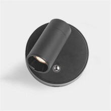 Magnetfuß, USB-aufladbare, kabellose LED-Wandleuchte mit Touch-Schalter, dimmbare Leselampe für den Nachttisch in Schwarz und Weiß