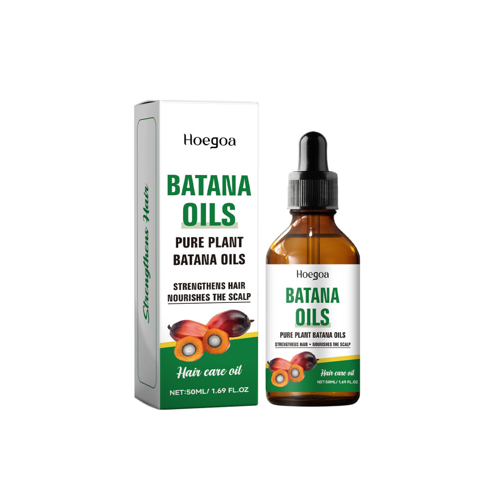 (50ML) HOEGOA Batana hair care essential oil nourishes scalp pores, cares for hair, nourishes hair, and stabilizes hair essential oil